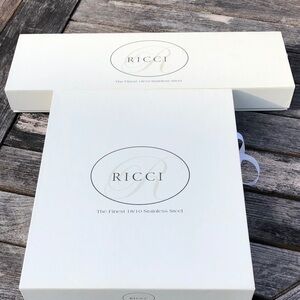 Ricci Stainless Steel Serveware Set in Stainless Steel